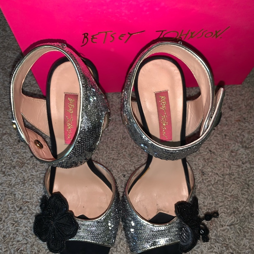 Betsey Johnson Sequin Heels - Picture 5 of 5